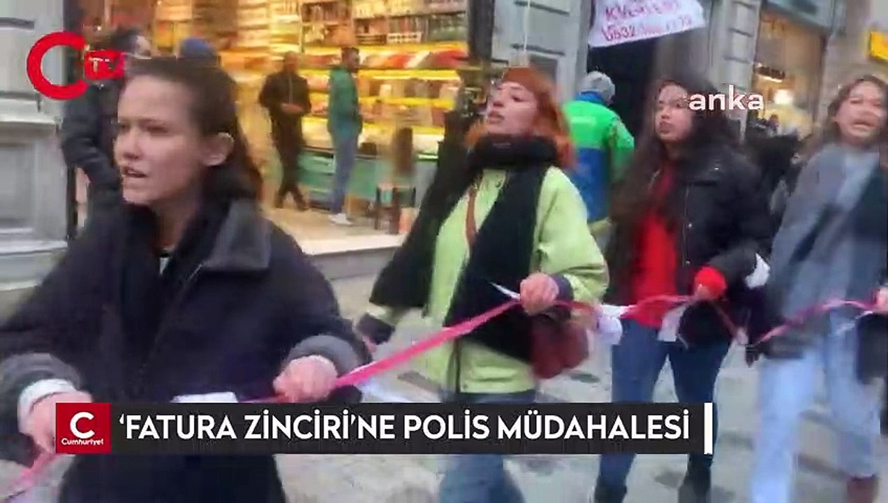 Öğrencilerin 'Fatura zinciri' eylemine polis müdahalesi: 26 gözaltı