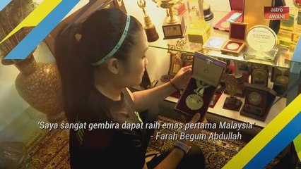"Saya memang menjangkakan pingat tetapi bukan pingat emas" - bekas atlet negara, Farah Begum