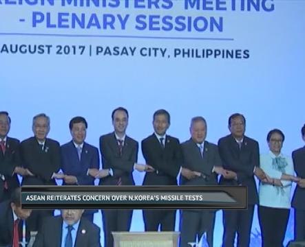 ASEAN reiterates concern over N.Korea's missile tests