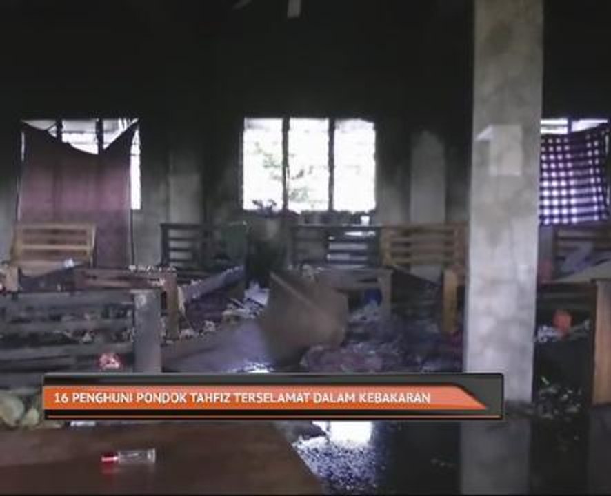 16 penghuni pondok tahfiz terselamat dalam kebakaran