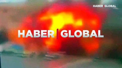 Harkov'da yaşanan patlama saniye saniye kamerada