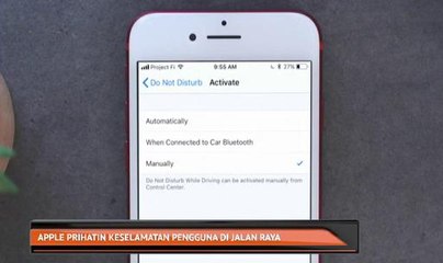Apple prihatin keselamatan pengguna di jalan raya