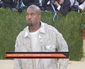Kanye West saman syarikat insurans AS9.8 juta