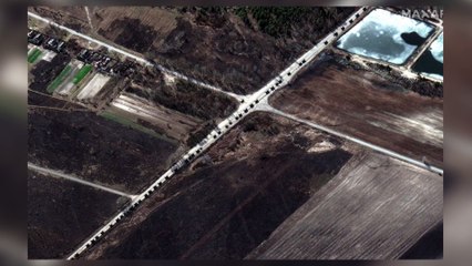 Un convoy ruso de más de 40 kilómetros se dirige a la capital de Ucrania