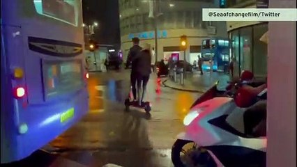 Video of e-scooters allegedly being ridden illegally in Bristol raises concerns for safety