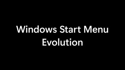 Windows Start Menu Evolution (95 - 11) + Betas