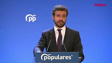 VÍDEO |Pablo Casado, ante su partido: "Siento que no merezco la reacción que he sufrido"