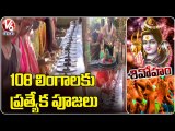 Abhishekam, Rituals Performed to108 Shiva Lingam at Virupaksha Temple | Ramakrishna Sarada Kutir |V6