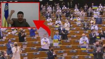 Avrupa Parlamentosu'nda konuşan Ukrayna lideri Zelenski ayakta alkışlandı