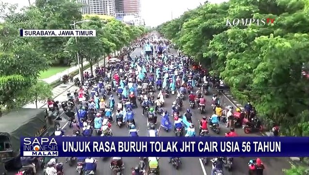 Unjuk Rasa di Depan Kantor Gubernur Jatim, Ini Dua Tuntutan Buruh!