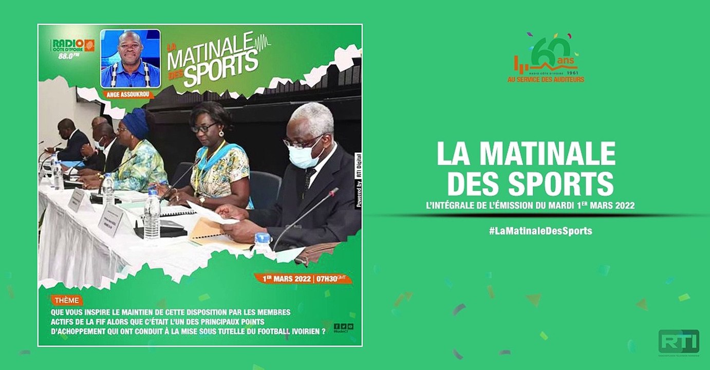 Matinale Des Sports du 1er mars  par Ange Assoukrou [ Radio Côte d'Ivoire ]