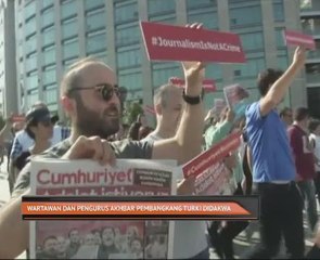 Wartawan dan pengurus akhbar  pembangkang Turki didakwa