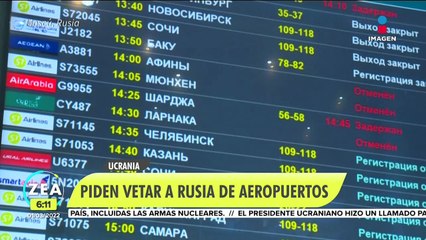 Ucrania pide vetar a Rusia de puertos y aeropuertos