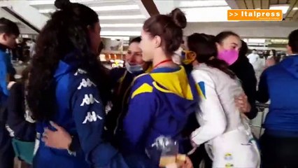 No incontri con Russia, abbraccio tra azzurre U.20 scherma e ucraine