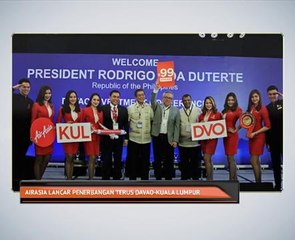 AirAsia lancar penerbangan terus Davao-Kuala Lumpur