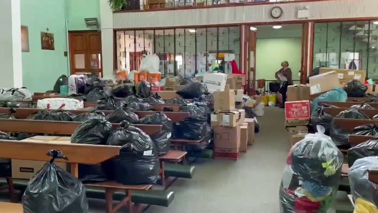 Donations for Ukraine at Our Lady of Perpetual Help Roman Catholic Church, Bentley