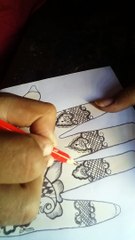 Mehedi design pencil drawing.