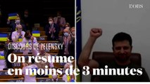 Appel à l'aide, standing ovation, traducteur en pleurs… 3 moments forts de Zelensky au Parlement UE