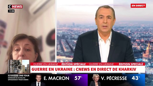 Guerre en Ukraine - Natacha, habitante à Kharkiv, raconte dans Morandini Live que les bombes sont tombées sur le centre-ville à quelques mètres de chez elle: C'est une catastrophe - VIDEO