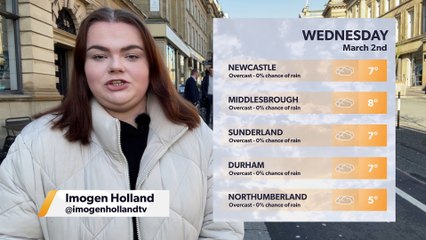 Daily Weather Report for the North East 1 March