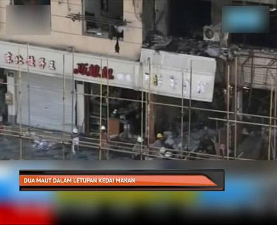 Dua maut dalam letupan kedai makan