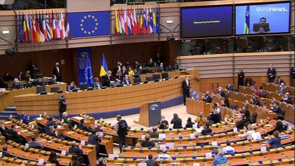 Selenskyj im EU-Parlament: "Wir wollen so frei sein wie ihr"