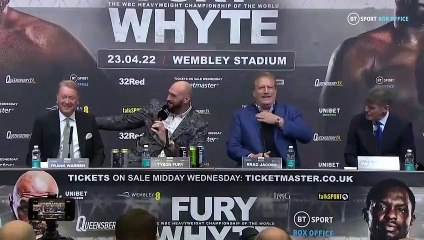 Frank Warren hypes up the  Tyson Fury vs. Dillian Whyte fight, scheduled for Saturday 23 April 2022