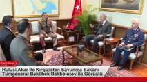 Hulusi Akar Kırgızistan Savunma Bakanı Tümgeneral Baktibek Bekbolotov İle Görüştü
