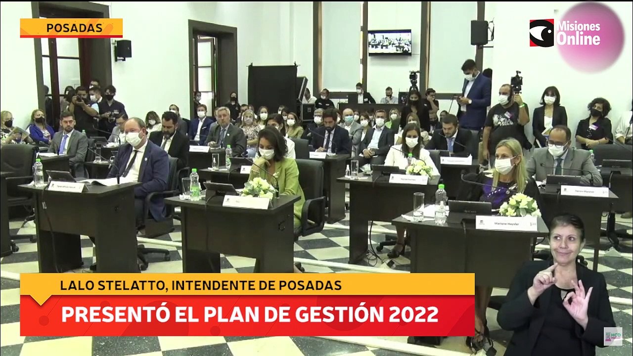 Presentó el plan de gestión 2022 y dió inicio al período de sesiones en el Concejo Deliberante