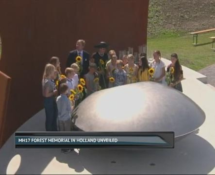 MH17 forest memorial in Holland unveiled