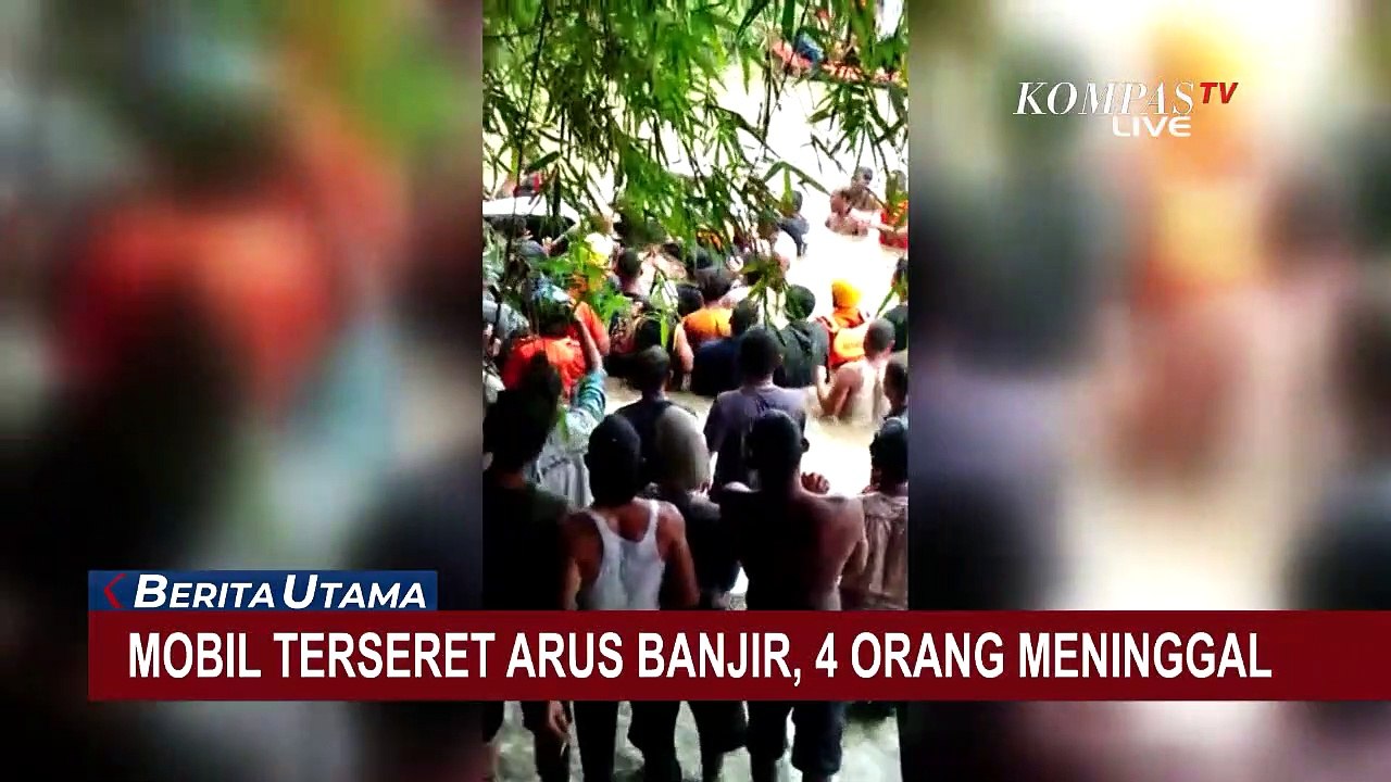 4 Orang Tewas saat Mobil yang Dikendarai Terseret Arus Banjir, 3 Diantaranya Berusia di Bawah Umur