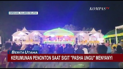 Polisi Kecolongan saat Warga Berkerumun untuk Melihat Pasha Ungu Menyanyi