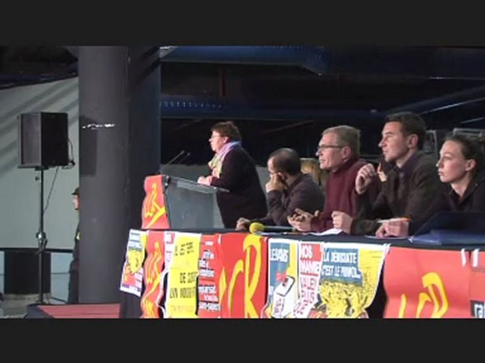 Meeting Besancenot à Montreuil le 6 mars 2008