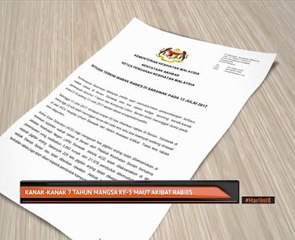 Kanak-kanak 7 tahun mangsa ke-3 maut akibat rabies