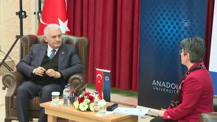 ESKİŞEHİR - AK Parti Genel Başkanvekili Yıldırım, Eskişehir'de öğrencilerle buluştu (2)