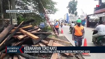 Ditinggal Pulang Kampung, Toko Kayu Hangus Terbakar
