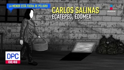 Policías salvan a niña de tres años que cayó en una cisterna en Ecatepec