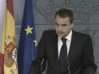 rueda de prensa de zapatero despues del atentado.