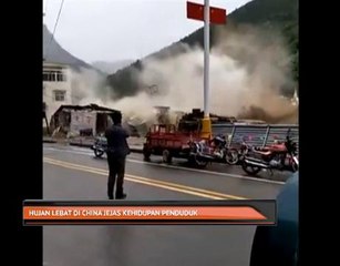 Hujan lebat di China jejas kehidupan penduduk