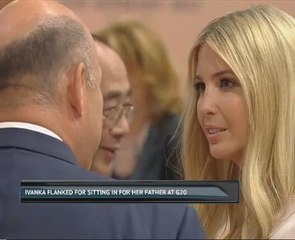 Ivanka flanked for sitting in for her father at G20