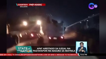 Apat, arestado sa ilegal na pagtatapon ng basura sa Maynila | SONA