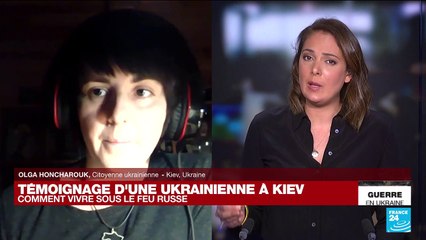 'On ne peut pas évacuer, c'est trop dangereux sur les routes' témoigne une Ukrainienne