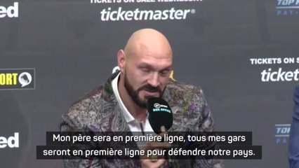Guerre en Ukraine - Tyson Fury sur les frères Klitschko : "Je serai aussi le premier à m'engager pour l'Angleterre"