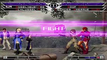 KOF MUGEN Tag Battle Angelique-Pre & Schlussel-Pre VS Thunder Shermie Dusk & Whip Dusk