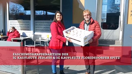 FASCHINGSKRAPFENAKTION DER IG KAUFLEUTE JEDLESEE &  IG KAUFLEUTE FLORIDSDORFER SPITZ