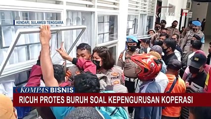 Aksi Protes Buruh untuk Kepengurusan Koperasi Berakhir Ricuh