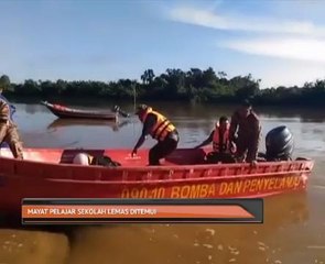 Mayat pelajar sekolah lemas ditemui