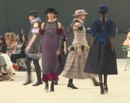 Chanel's Parisienne takes a stroll under the Eiffel Tower
