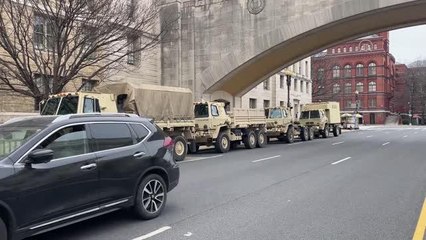 WASHINGTON - Washington'da aşı karşıtı kamyoncuların protestoları öncesi güvenlik önlemi artırıldı