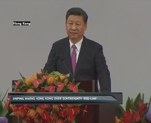 Jinping warns Hong Kong over sovereignty 'red line'